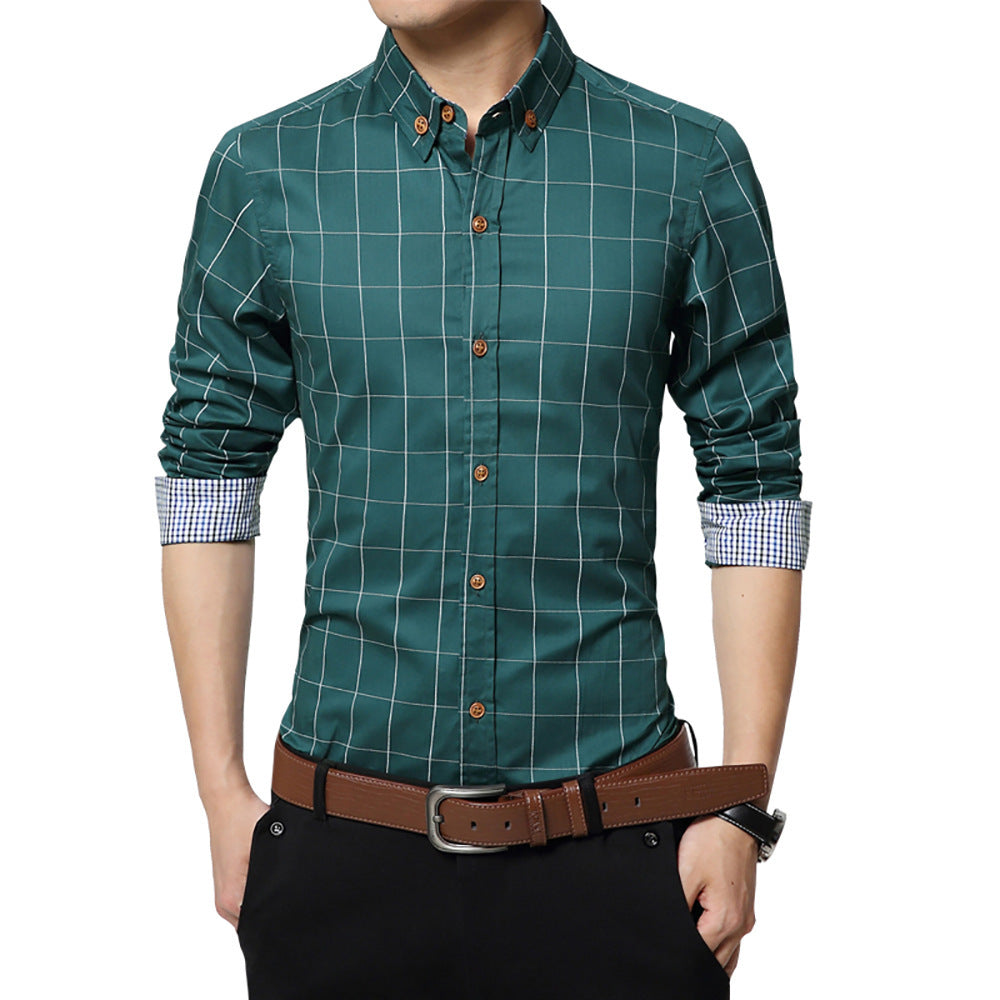 Long sleeve shirt square collar shirt