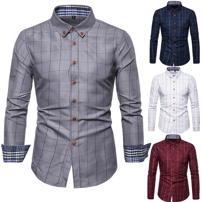 Long sleeve shirt square collar shirt