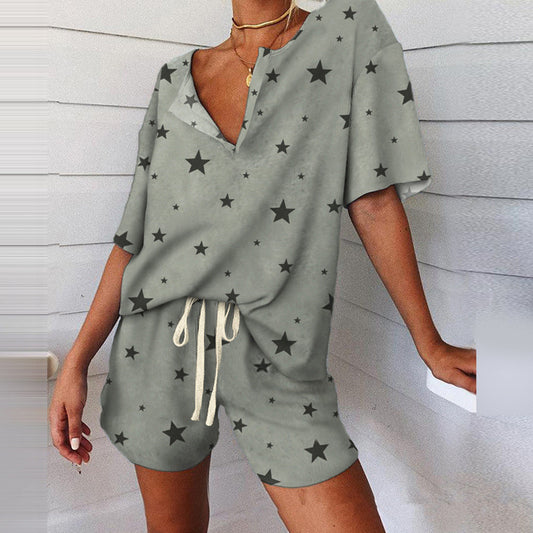 Two piece short pajamas set