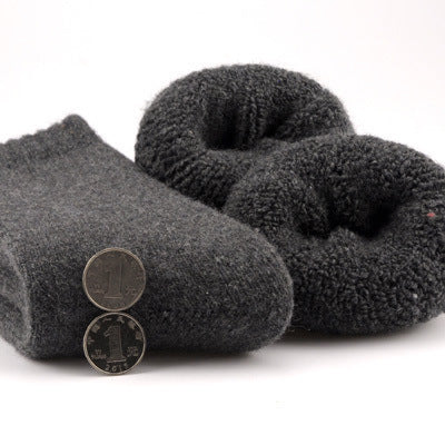 Woolen Fleeced Thickened Socks For Winter
