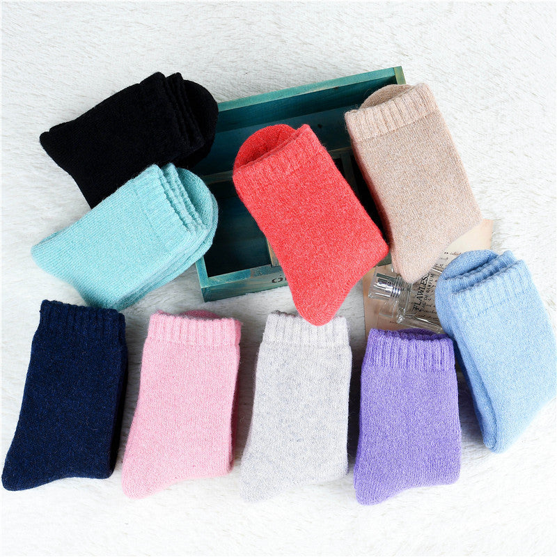 Woolen Fleeced Thickened Socks For Winter