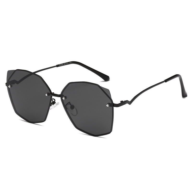 Sunglasses lady personality polygon sunglasses