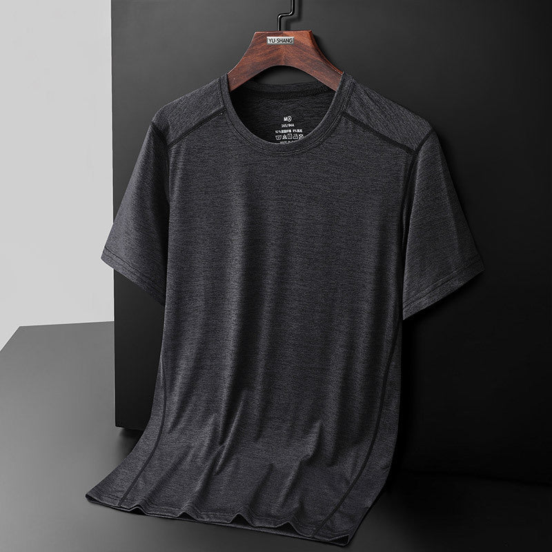 Men's Summer Ice Silk Short Sleeve T-shirt