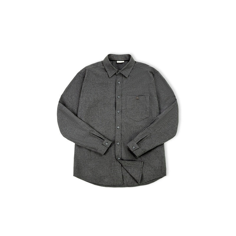 Men's Business Brushed Long Sleeve Shirt