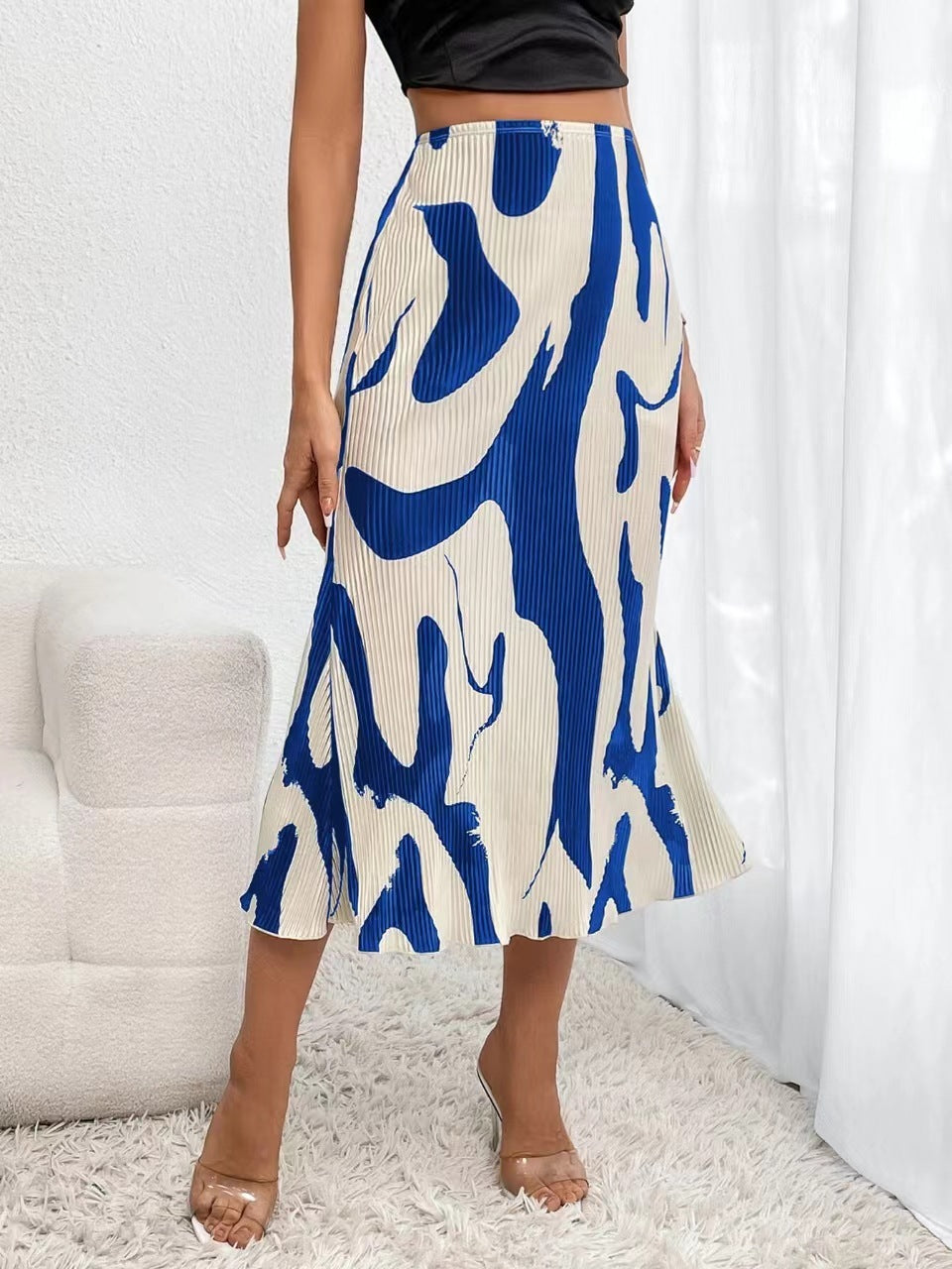 Summer New Women's Printed Skirt