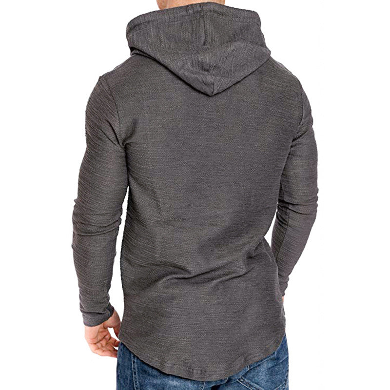 Men Hoodie Sweatshirt Casual Long Sleeve Slim Top