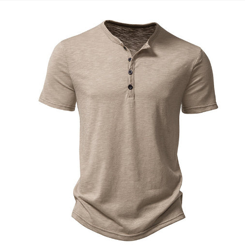 Men's Venice Notched Collar Short-sleeved T-shirt Men