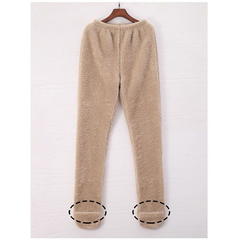 Body Stocking Foot-wrapped Warm Pajama Fleece-lined Home Pants