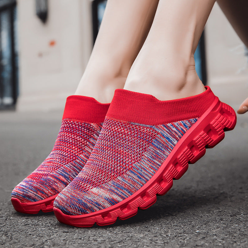 Flyknit Slip-on Loafers Sock Mesh Breathable Trendy Sports Casual Shoes