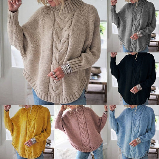 Loose bat sleeve sweater women's clothing