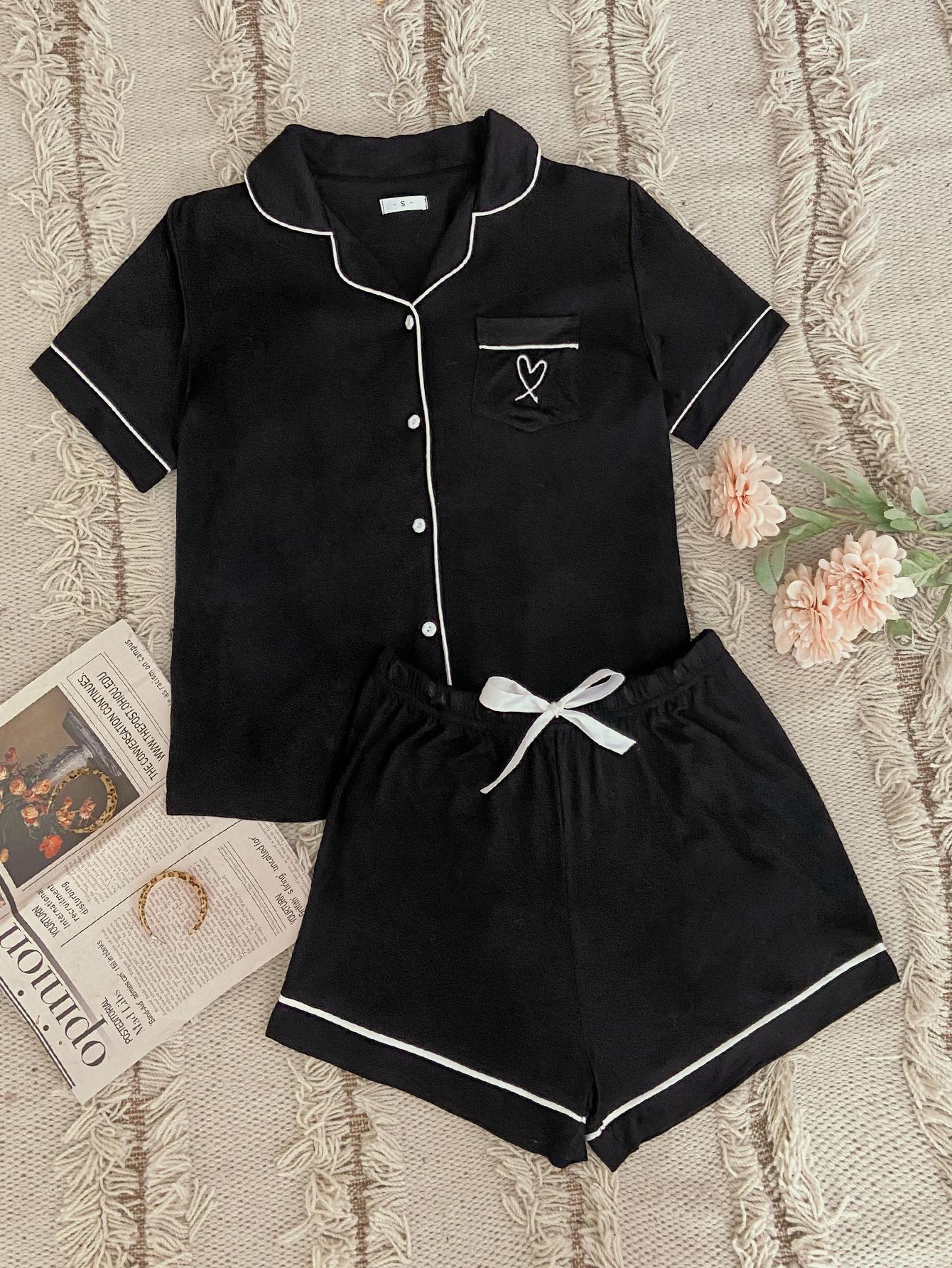 Cardigan Short Sleeved Pajama Home Set