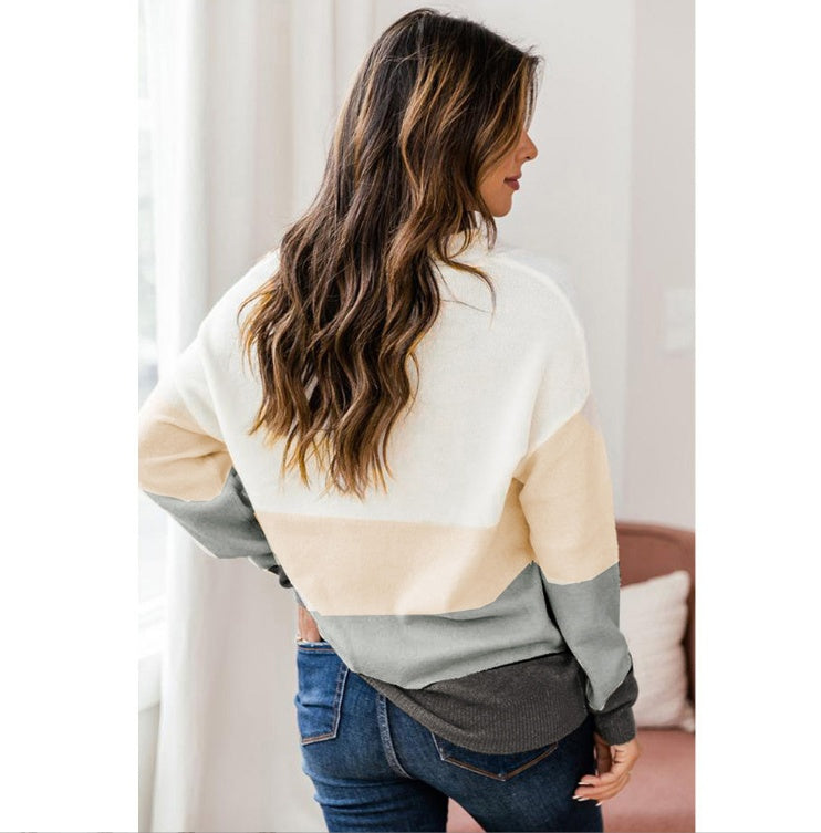 Ladies Casual Loose Long Sleeve Top Sweater