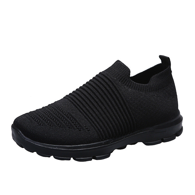 Knit Sock Shoes Women Comfortable Breathable Flats Shoes Walking Running Sneakers