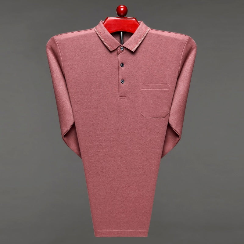 Men's New Lapel Long Sleeve Thin Sweater