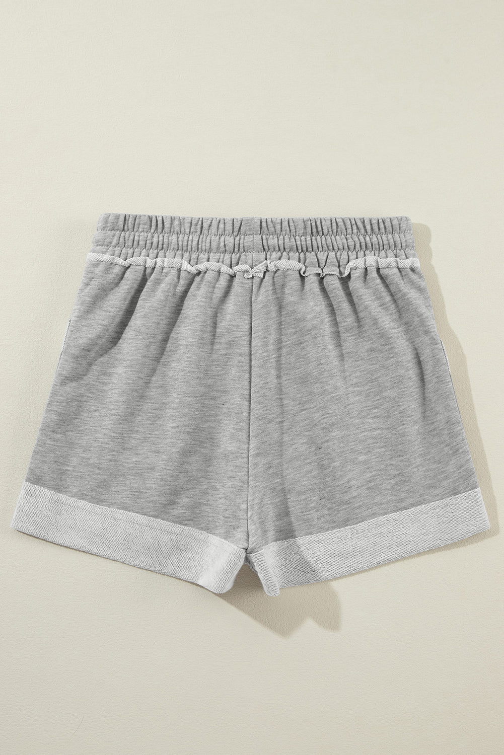 Philippine Gray Pocketed Drawstring High Waist Summer Shorts