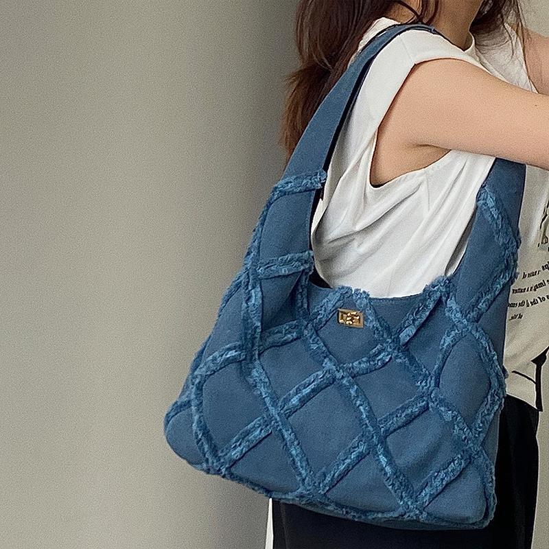 Trendy Denim Canvas Bag Women