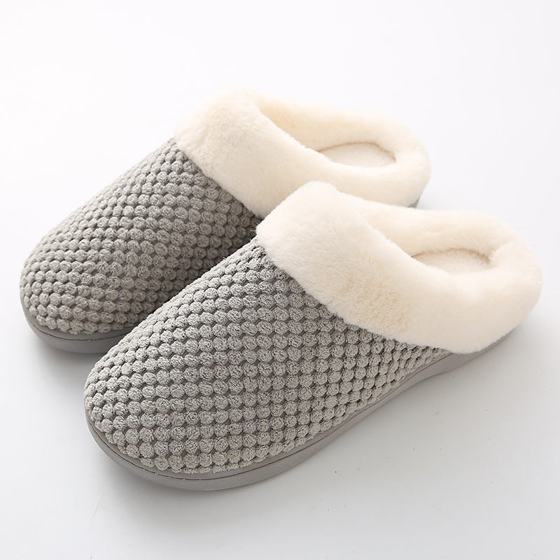 Household Warm Keeping Men's And Women's Cotton Thickened Indoor Slippers
