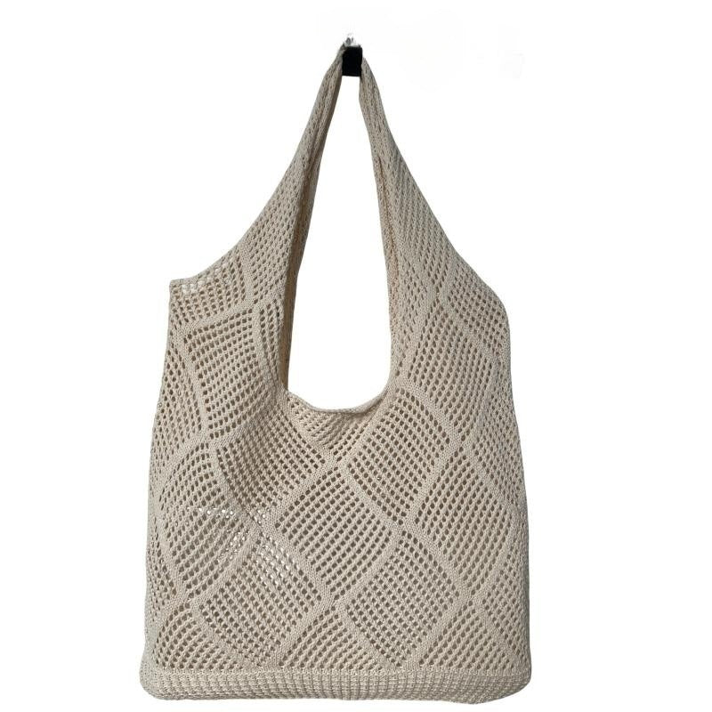 Women's Fashion Hollowed-out Shoulder Woven Bag