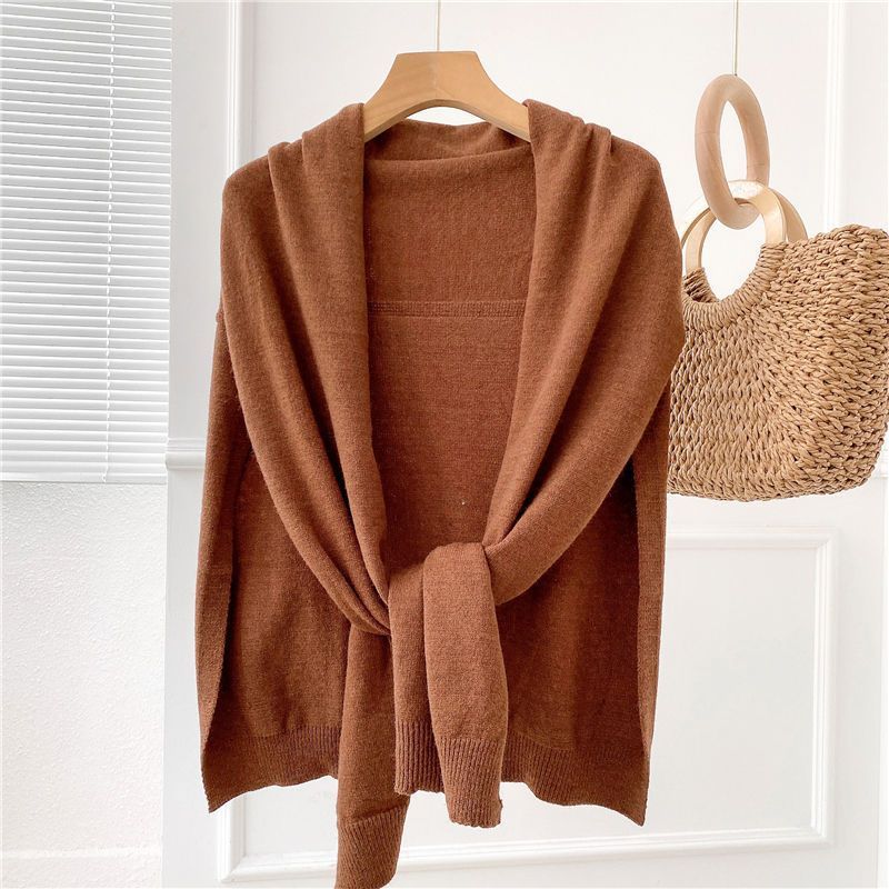 Cashmere Shawl Outer Match Knitted Thick Warm