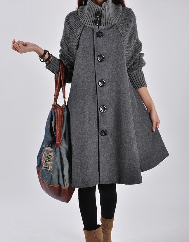 Fashion Mid-length Trench Coat For Women