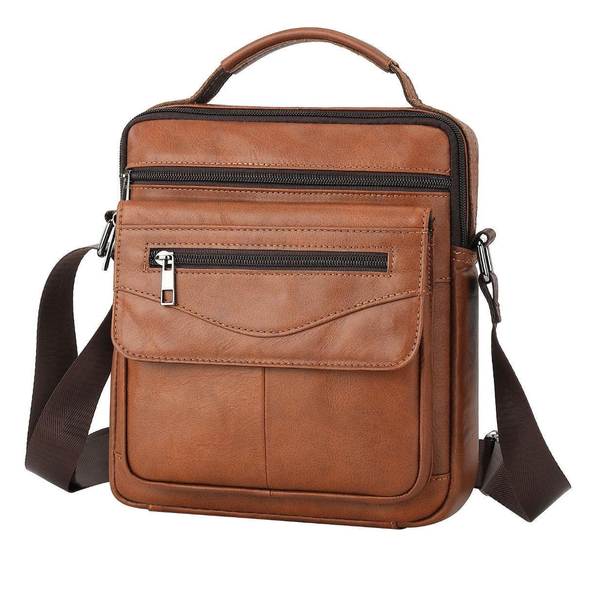 Men's Shoulder Bag First Layer Cowhide