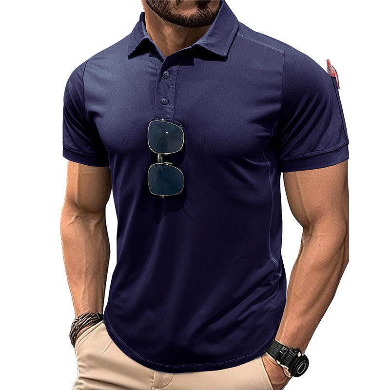 Outdoor Quick-drying Lapel Sports Short-sleeved T-shirt Polo Shirt