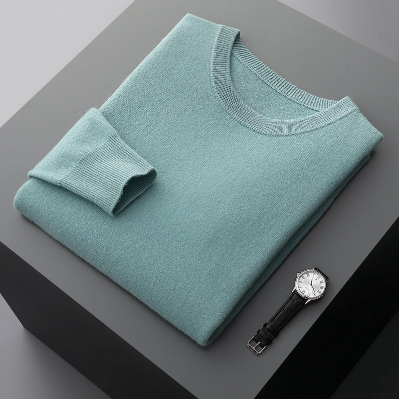 Men's Round Neck Pure Cashmere Shirt New Autumn And Winter Sweater