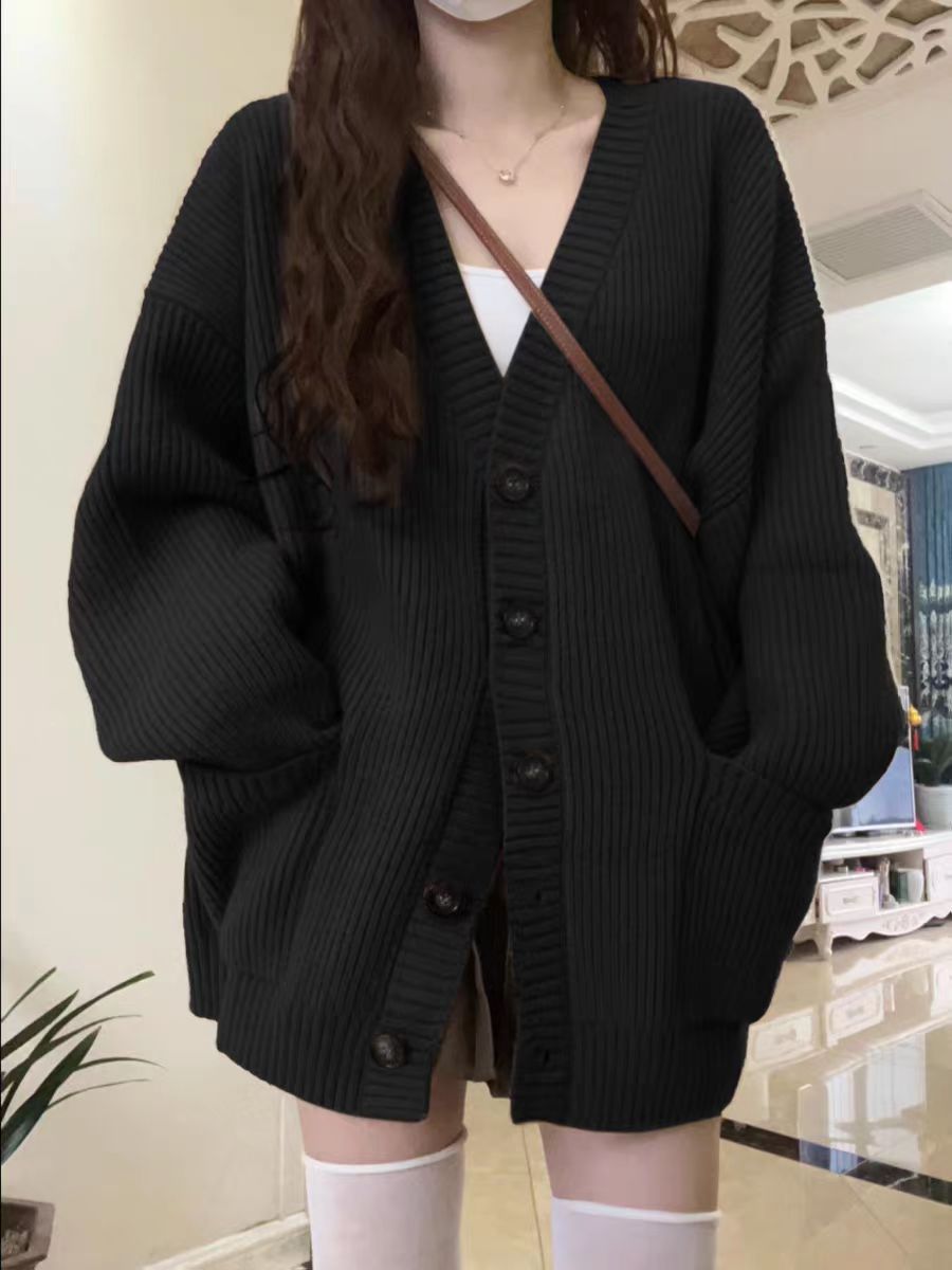 Sweater Coat Women's Loose Outer Wear Knitted Cardigan