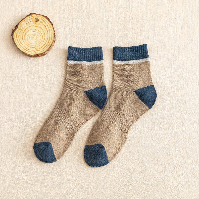Men's Versatile Color Matching Medium Tube Socks