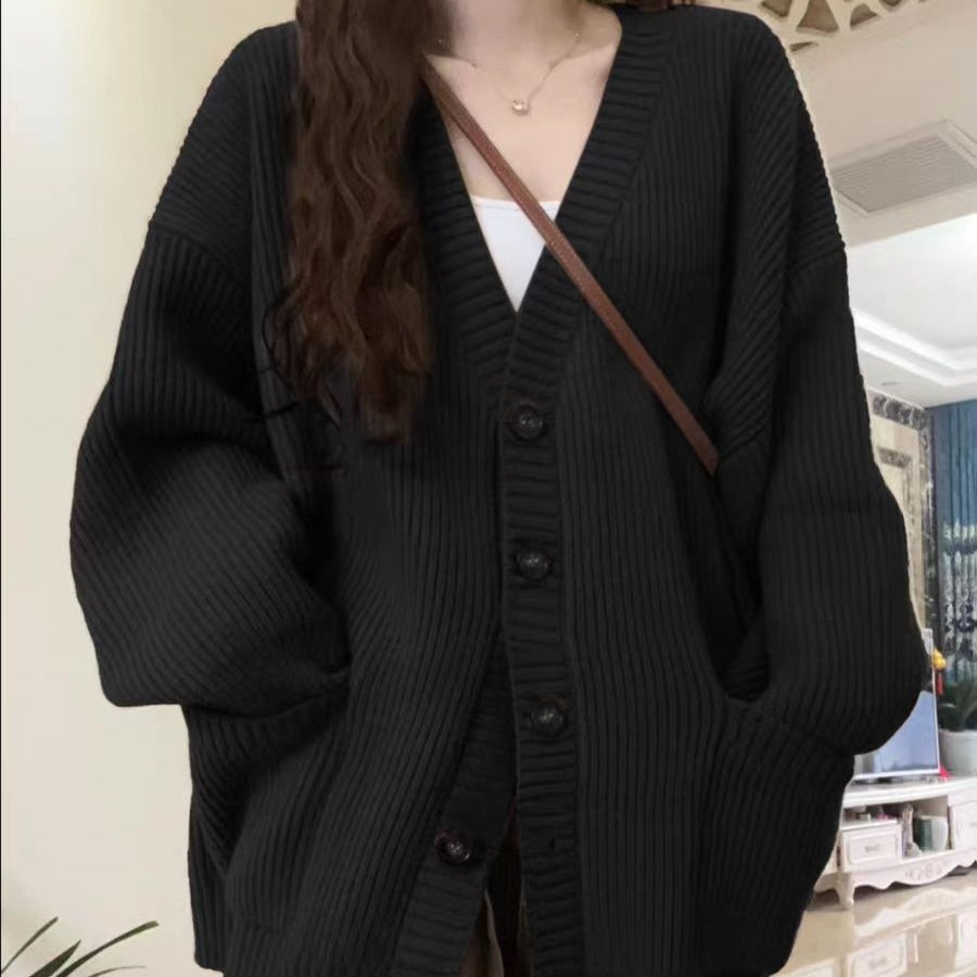 Sweater Coat Women's Loose Outer Wear Knitted Cardigan