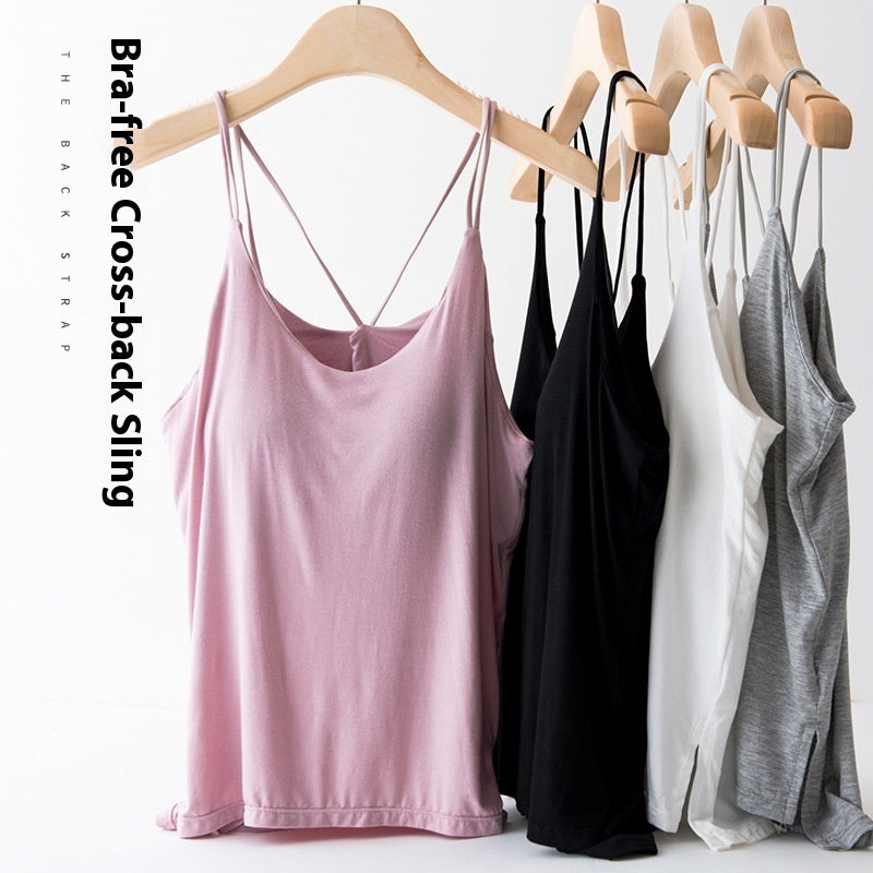 Women's Padded And Beautiful Back Camisole Vest