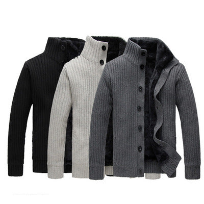 Men Winter Warm Thick Sweater Jacket