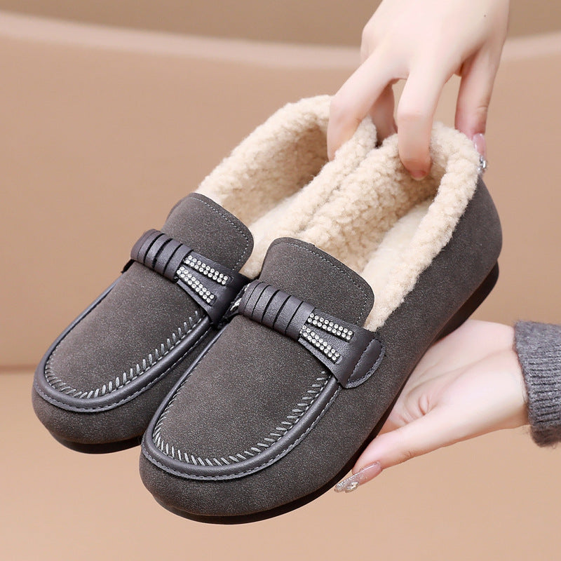 Winter Thickened Leisure Warm Mom Shoes