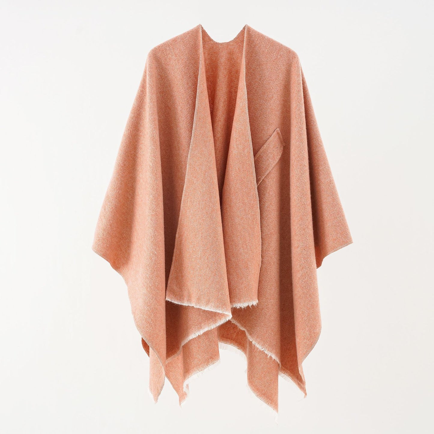 Pure Color Autumn And Winter Plus Bar Cashmere Shawl