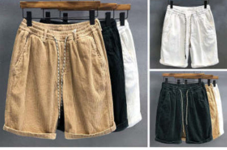 All-matching Work Clothes Shorts Men's Plus Size Loose Fashion Brand Outer Wear Casual Fifth Pants