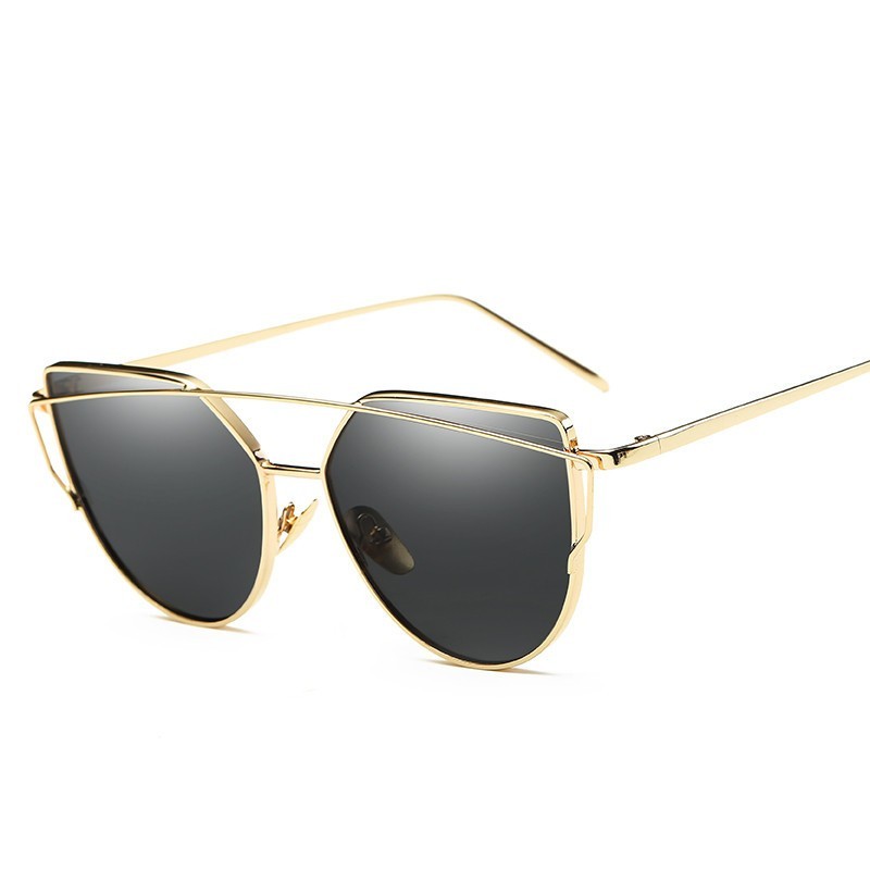 Female Vintage Gold Sunglasses