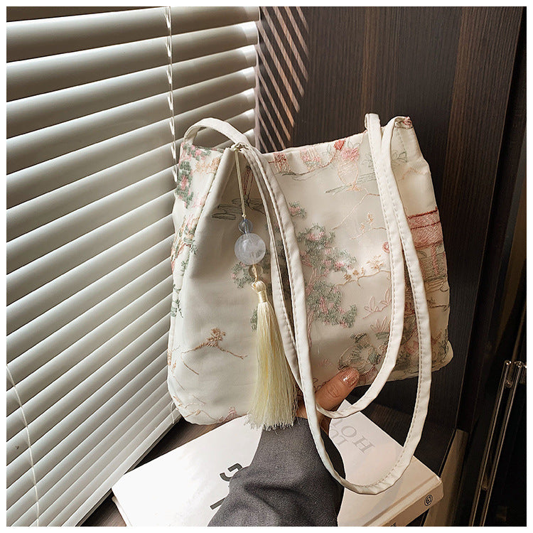 Casual Fashion Shoulder Cloth Popular Bucket Bag