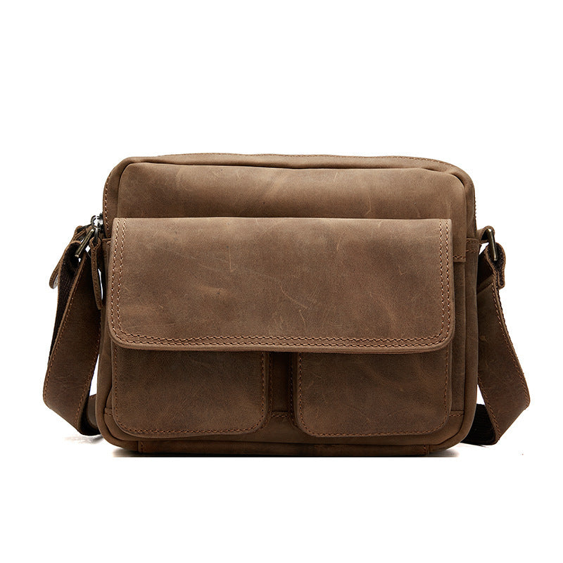 Men's Casual Leather Shoulder Messenger Bag