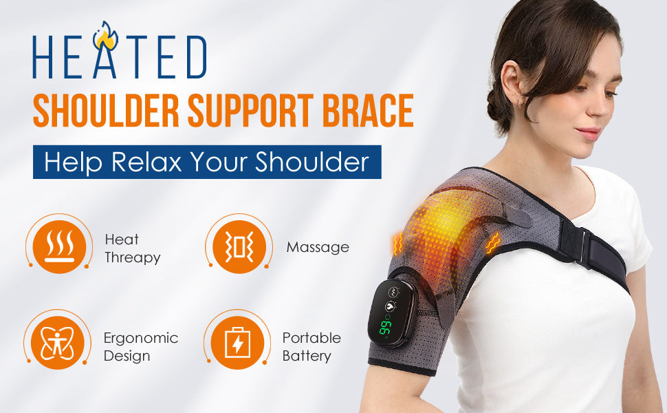 3-speed Vibration Electric Massage Shoulder Pad