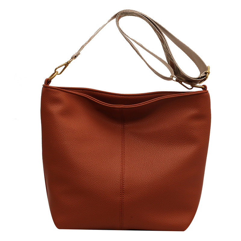 Simple Large-capacity Stitching One-shoulder Crossbody Bag