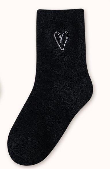 Women's Mid-calf Plus Velvet Extra Thick Mink Cashmere Socks