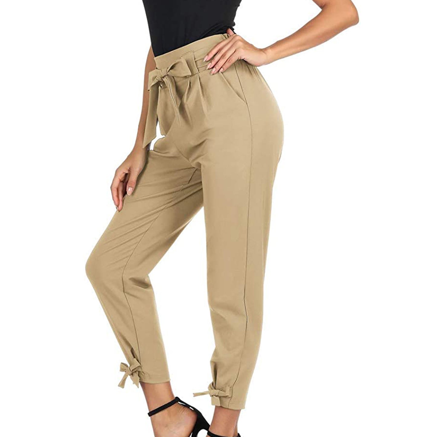 High Waist With Straps Loose All-matching Casual Pants