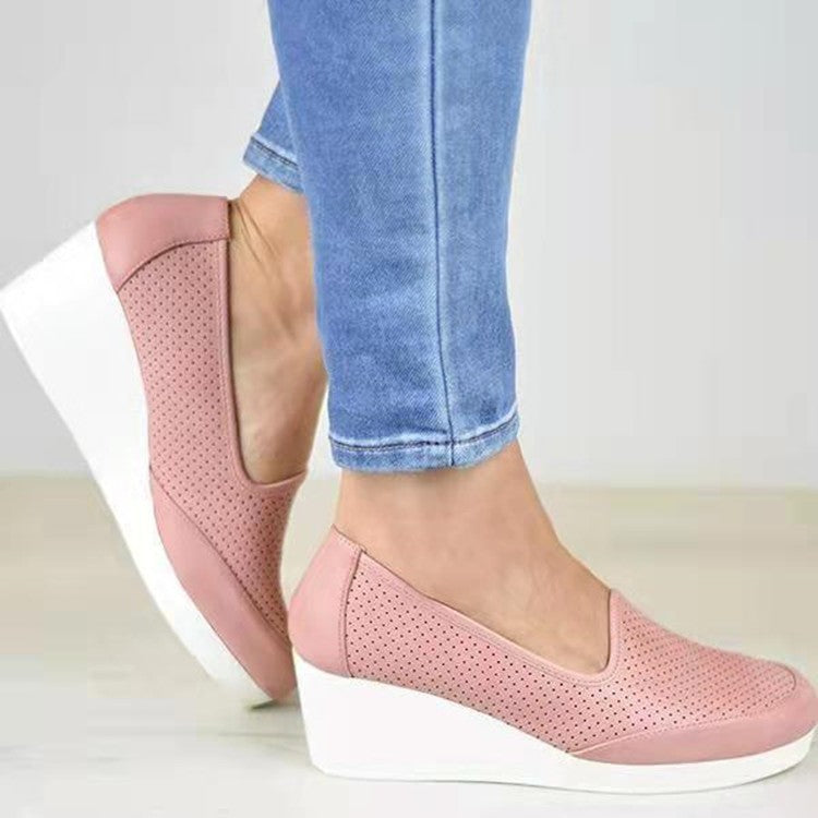 Women's Flat-heel Hollow Single Shoes Women