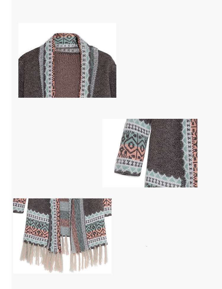 Women's Street Fashion Mid-length Loose Sweater