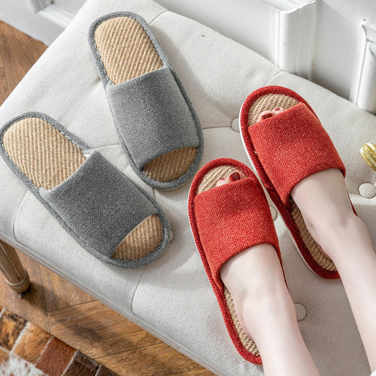 Linen Slippers Four Seasons Guest