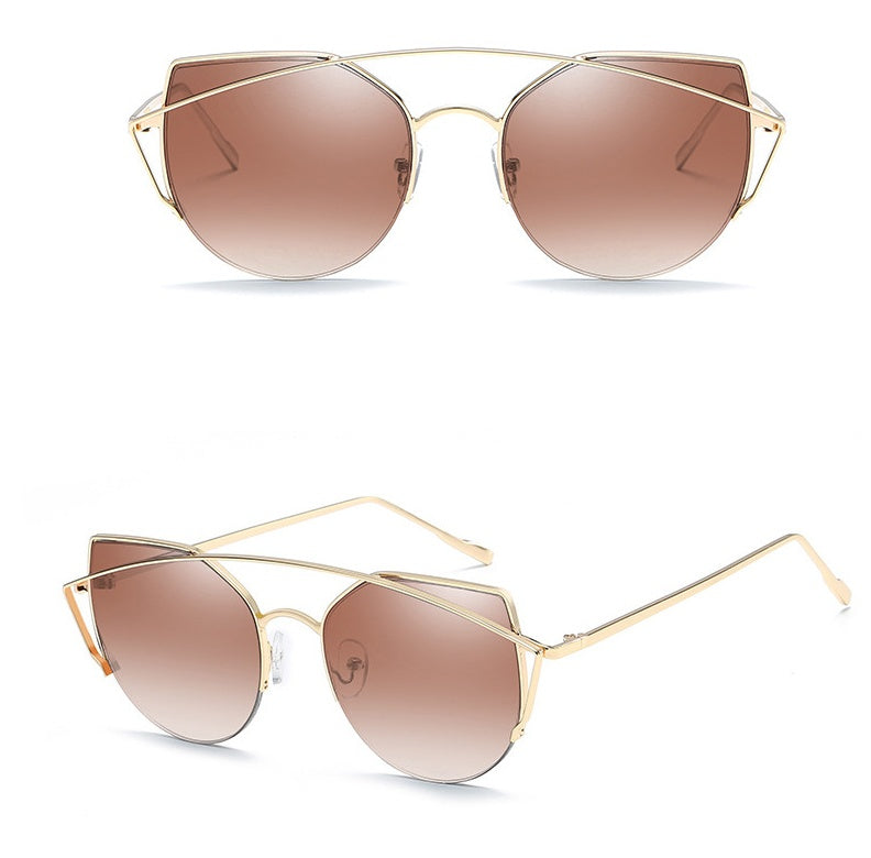 Female Vintage Gold Sunglasses