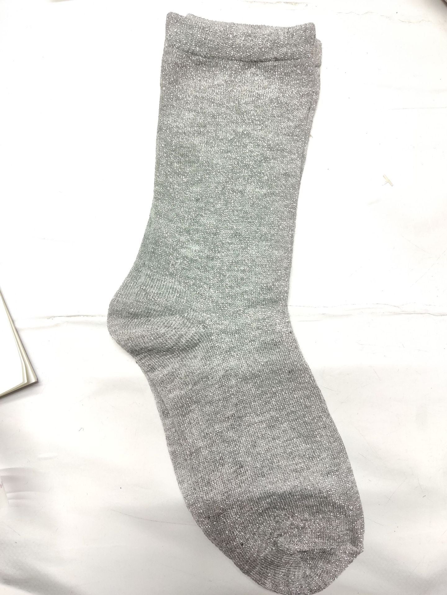 Women's Solid Color Thin Breathable  Lurex Socks