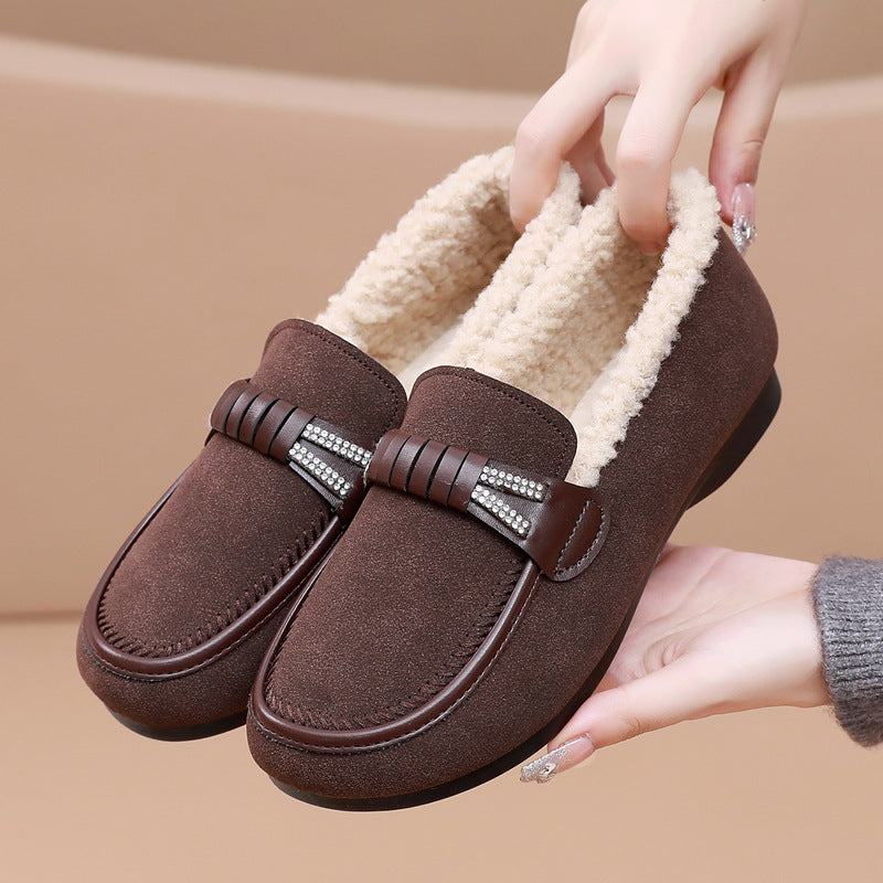 Winter Thickened Leisure Warm Mom Shoes