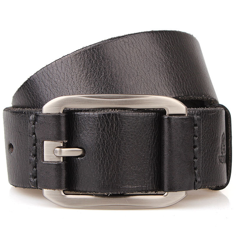 Cowhide Men's Leather Belt Leather Casual Pidai Pin Buckle