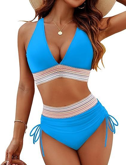 Fashion Women's High Waist Bikini Split Suit